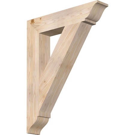 Ekena Millwork Traditional Traditional Smooth Bracket, Douglas Fir, 5 1/2"W x 30"D x 38"H BKT06X30X38TRA01SDF